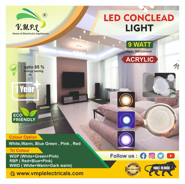 Acrylic LED Concealed Light