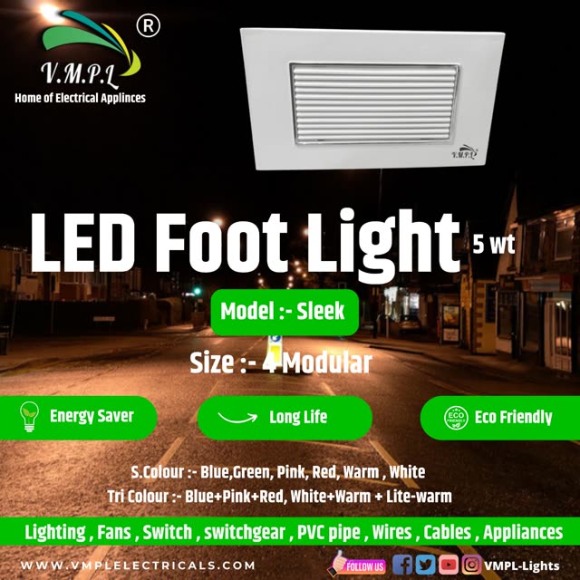 Sleek LED Foot Light